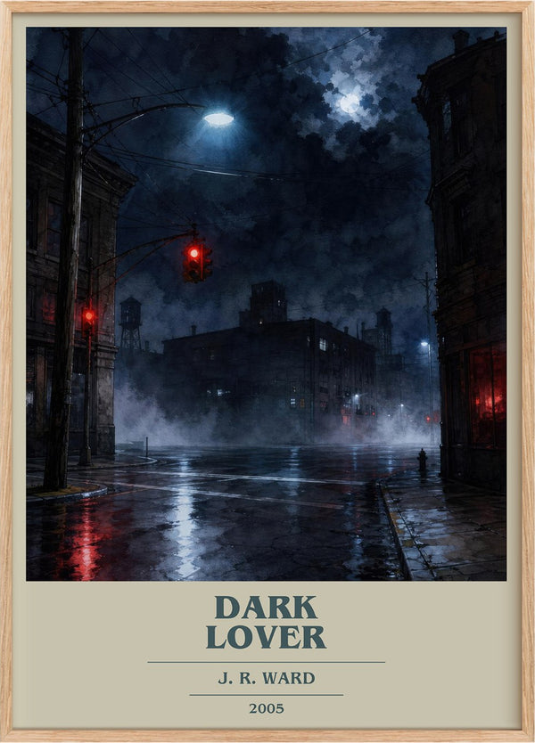 Dark Lover Book Cover Poster by J. R. Ward