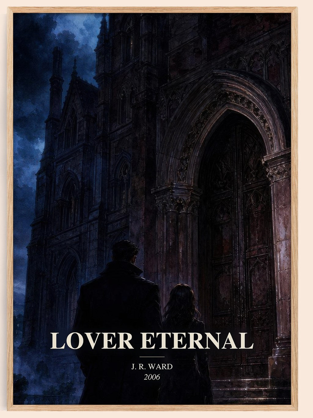 Lover Eternal watercolour book poster by J. R. Ward – framed literary art print