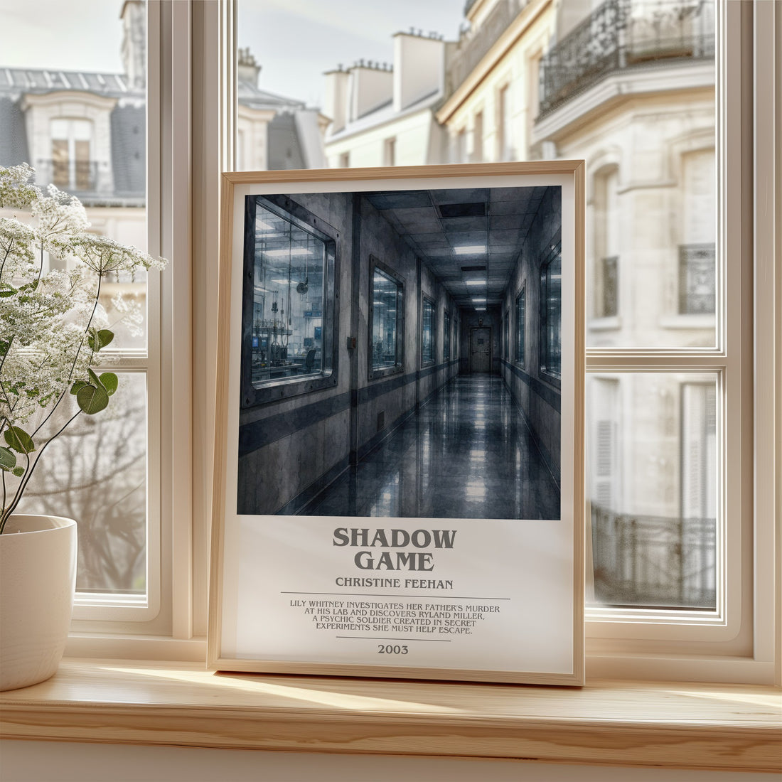 Shadow Game bookish poster colour and style options – Christine Feehan book art