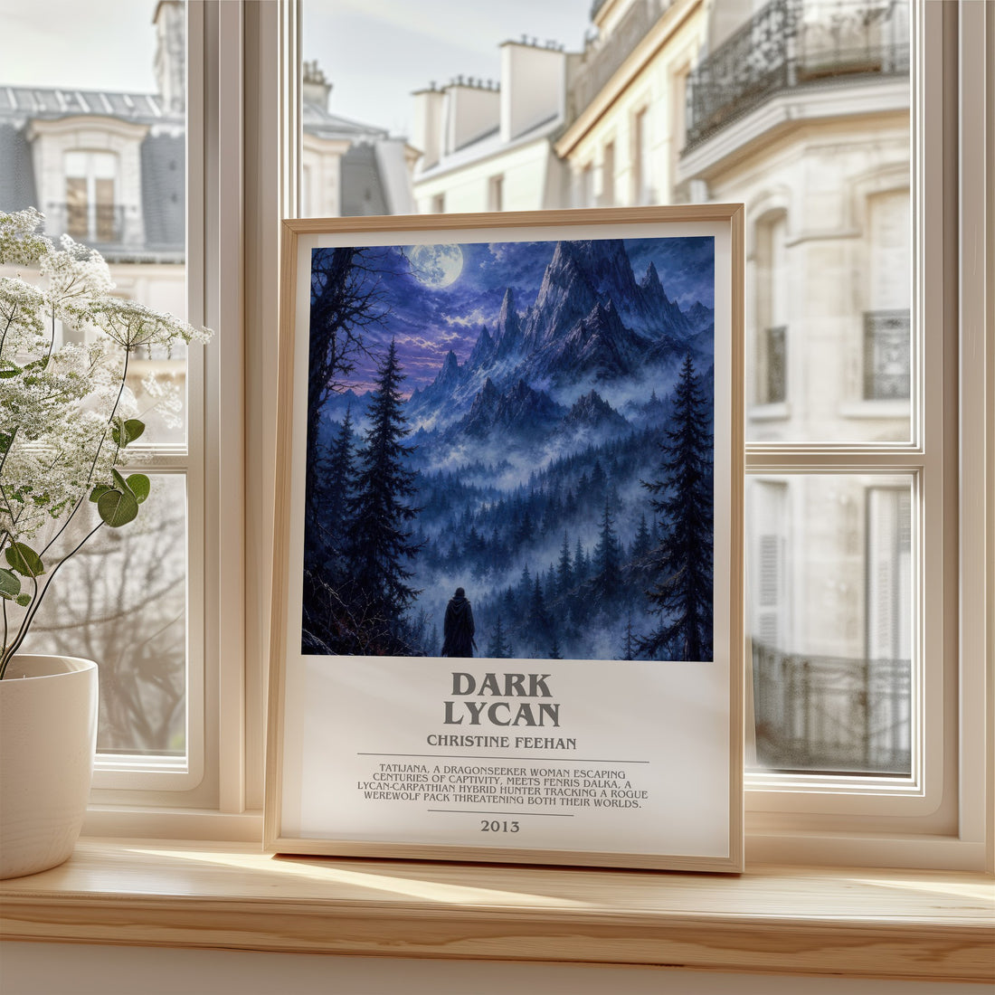Dark Lycan bookish poster colour and style options – Christine Feehan book art