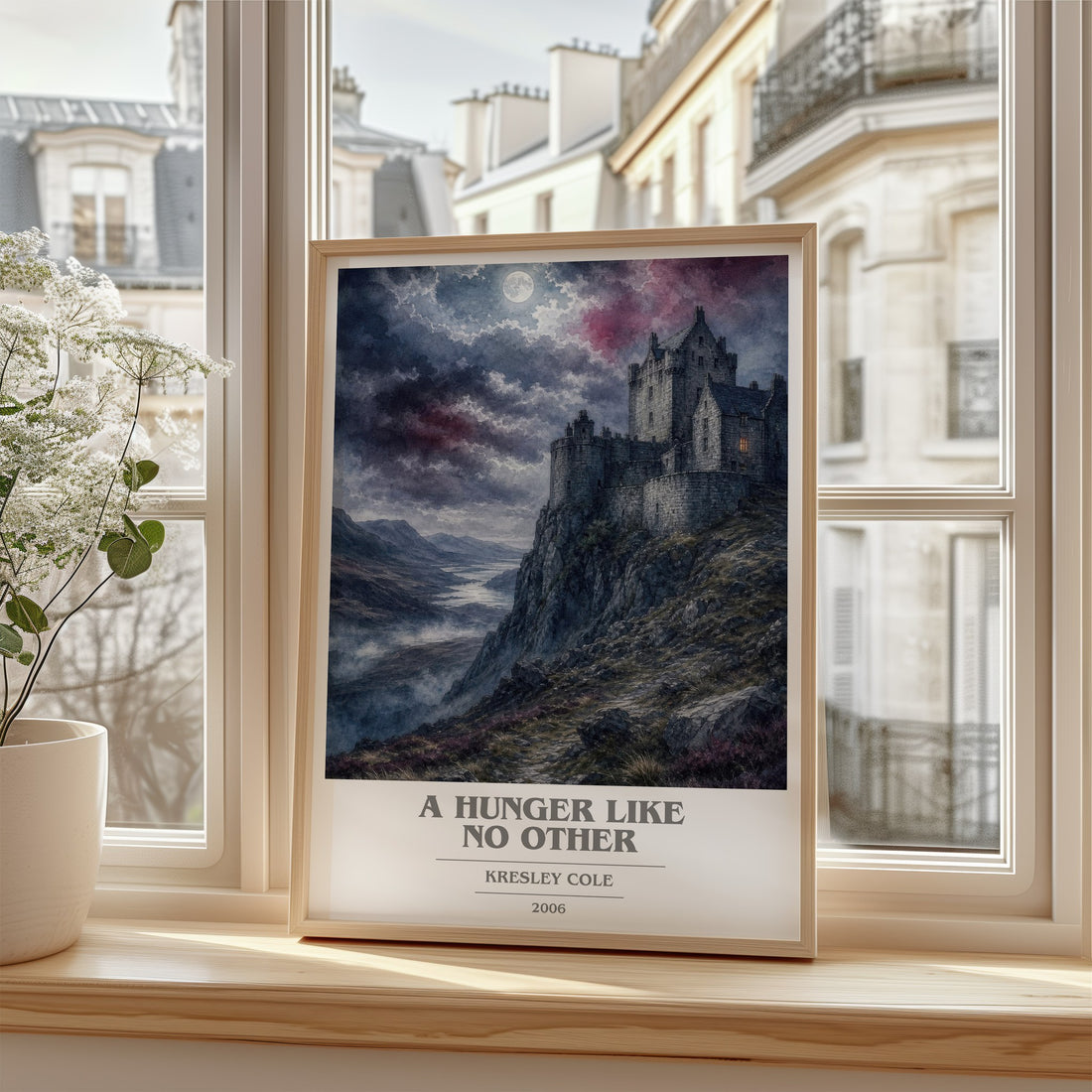 A Hunger Like No Other book cover poster colour and style options – Kresley Cole book art