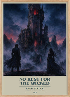 No Rest for the Wicked Book Cover Poster by Kresley Cole