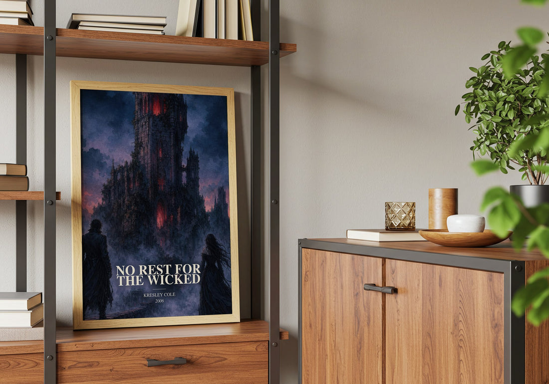No Rest for the Wicked book watercolour illustration paper finish options – matte satin gloss