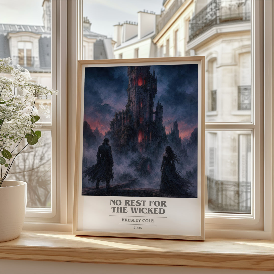No Rest for the Wicked book cover poster colour and style options – Kresley Cole book art