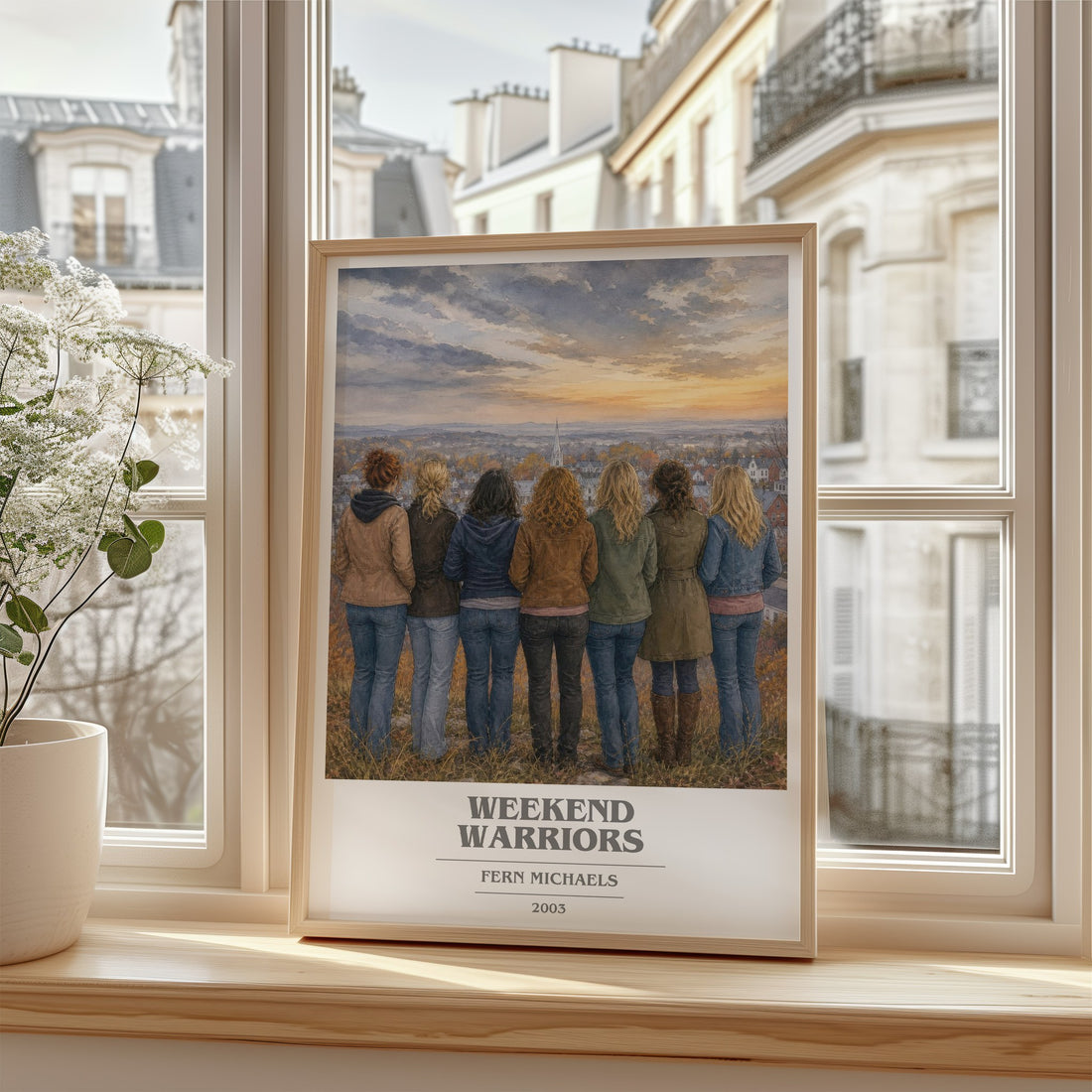 Weekend Warriors book cover poster colour and style options – Fern Michaels book art