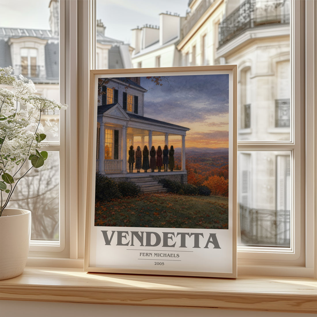 Vendetta book cover poster colour and style options – Fern Michaels book art