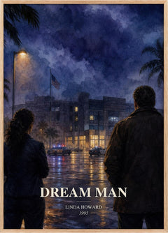 Dream Man Book Watercolour Illustration by Linda Howard