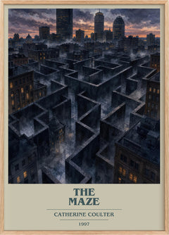 The Maze Book Cover Poster by Catherine Coulter