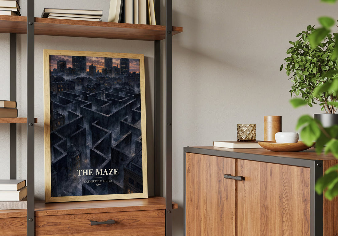 The Maze book watercolour illustration paper finish options – matte satin gloss