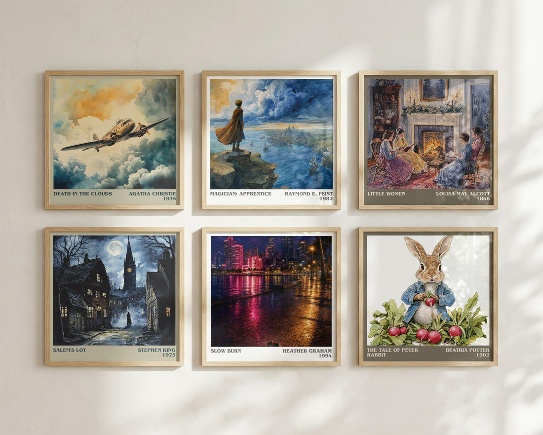 Slow Burn literary art print colour and style options – Heather Graham book art