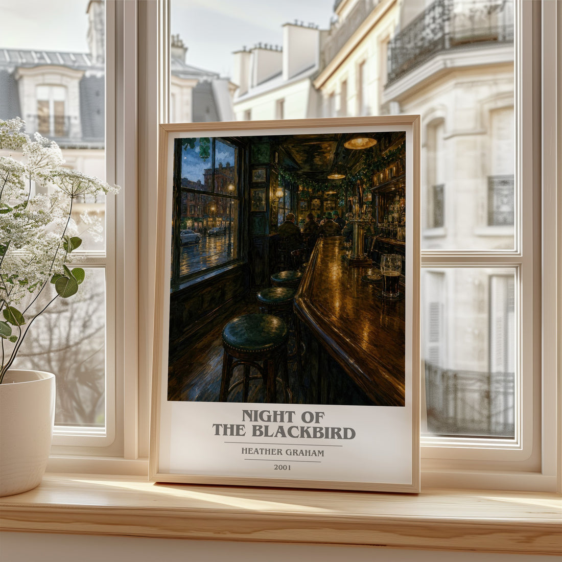 Night of the Blackbird book cover poster colour and style options – Heather Graham book art