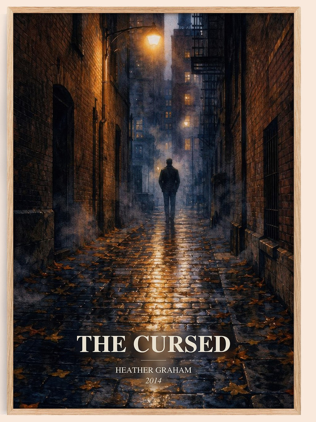 The Cursed watercolour book poster by Heather Graham – framed literary art print