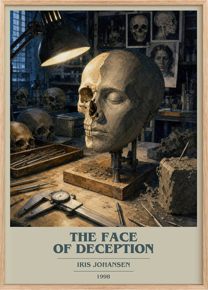 The Face of Deception Book Cover Poster by Iris Johansen