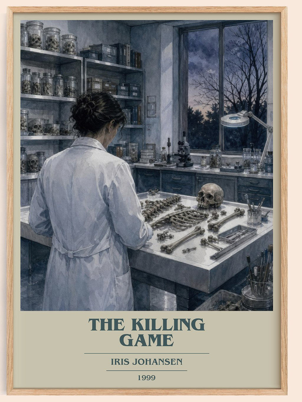 The Killing Game book cover book poster by Iris Johansen – framed literary art print