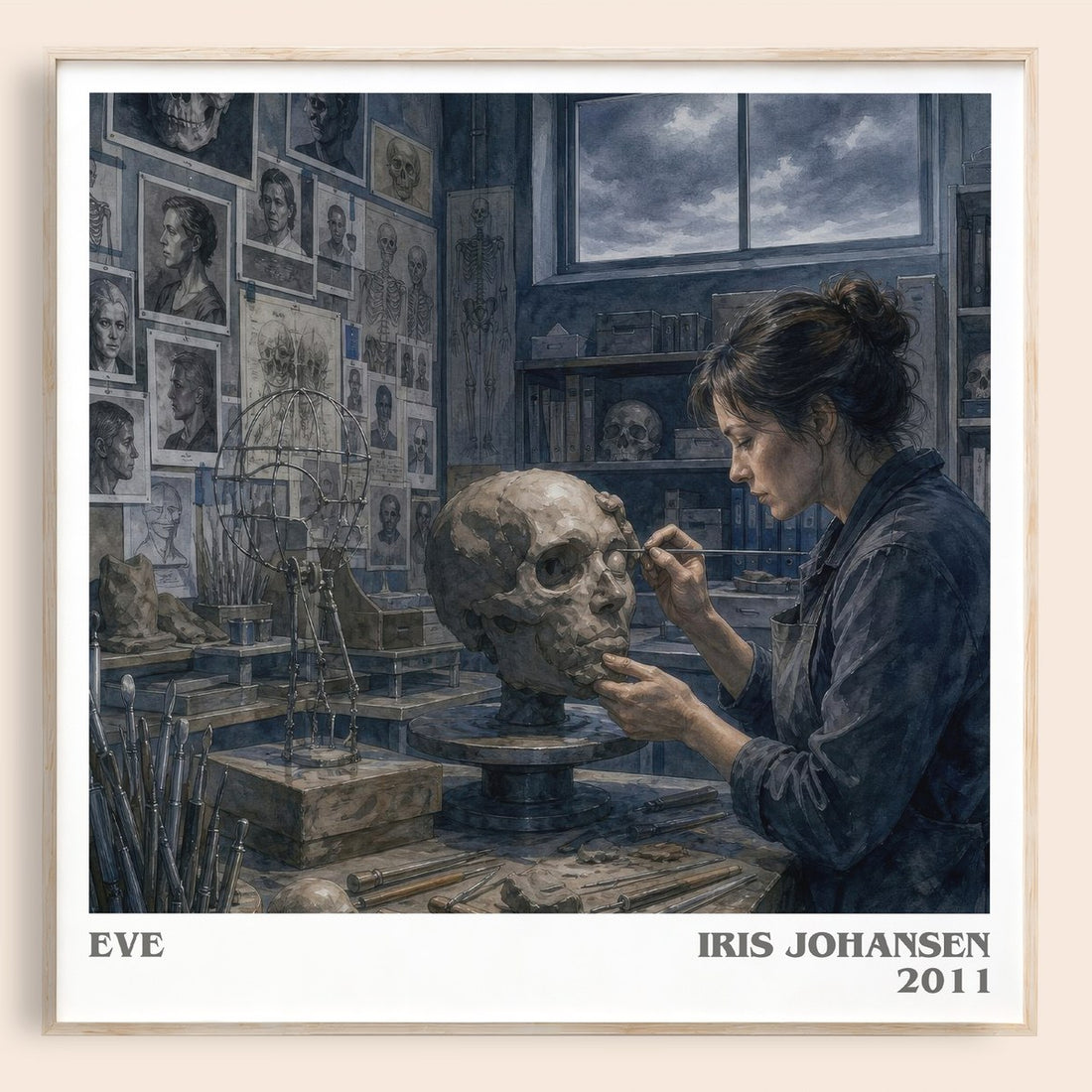Eve literary book poster by Iris Johansen – framed literary art print