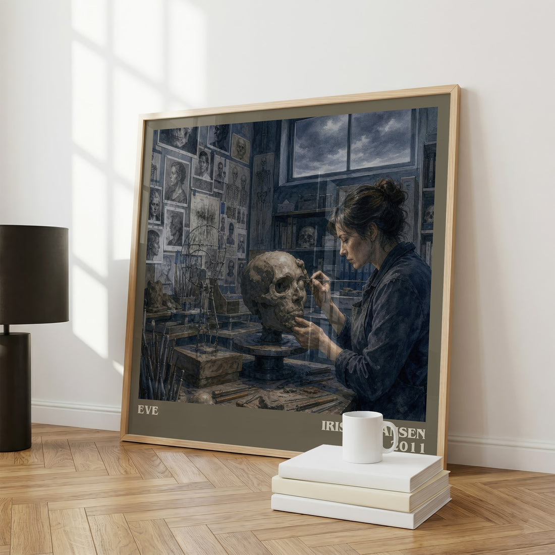 Eve literary print framed by window – literary home decor