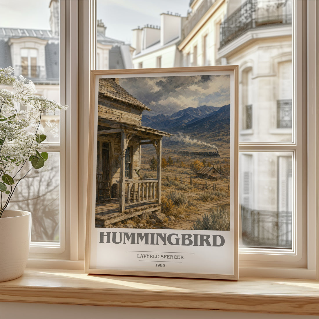 Hummingbird book cover poster colour and style options – LaVyrle Spencer book art