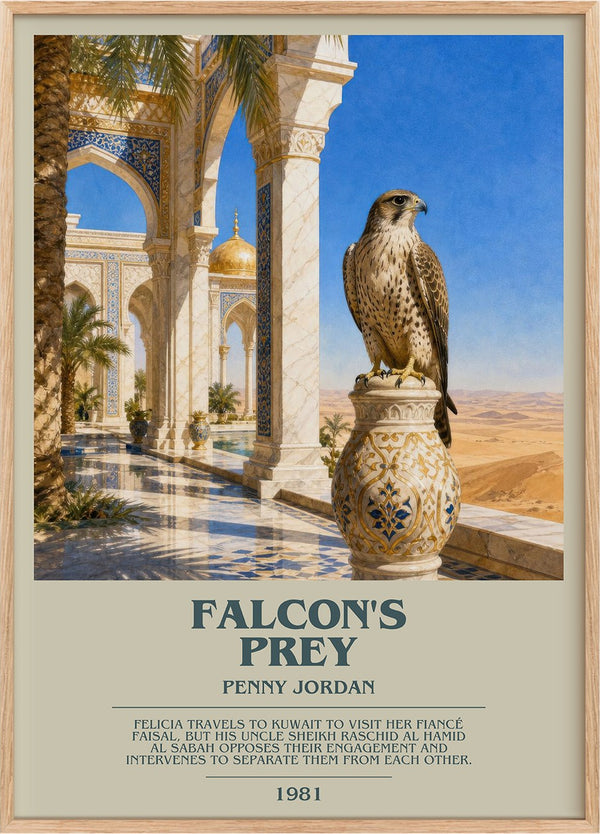Falcon's Prey Bookish Wall Art by Penny Jordan