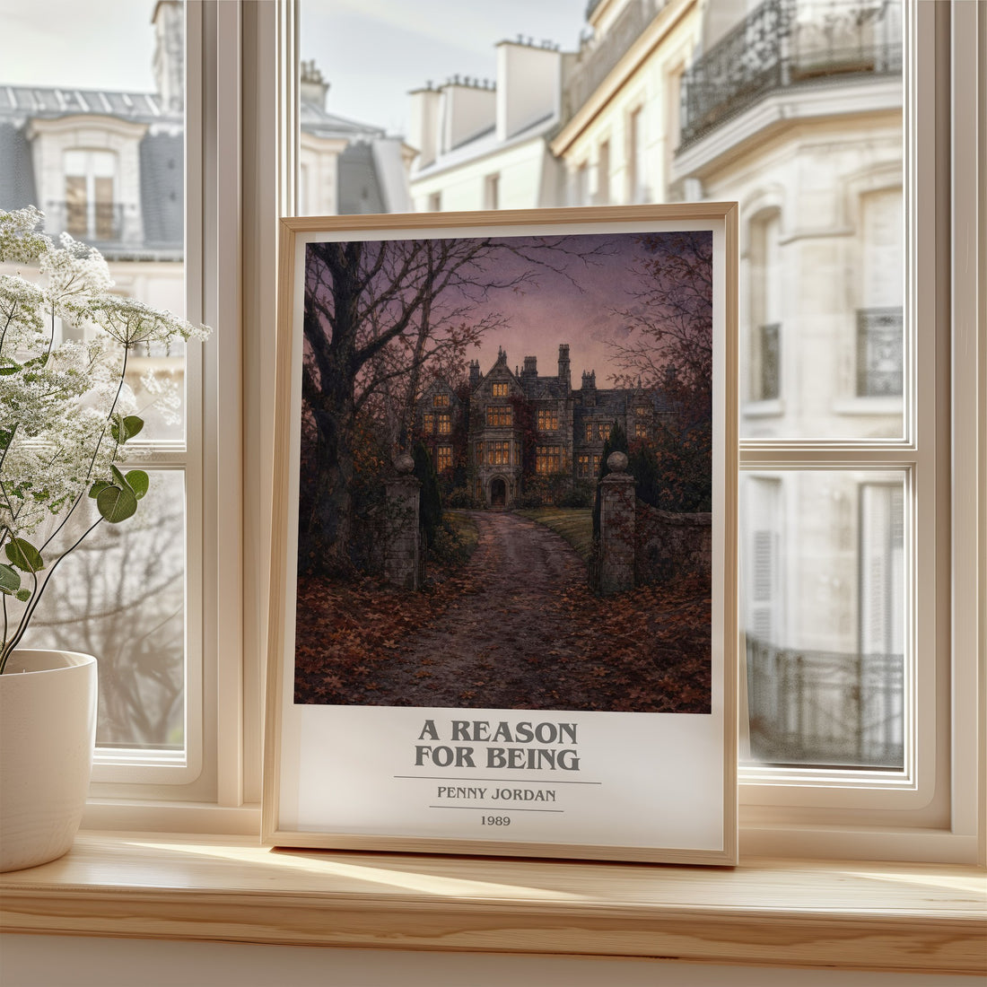A Reason for Being book cover poster colour and style options – Penny Jordan book art