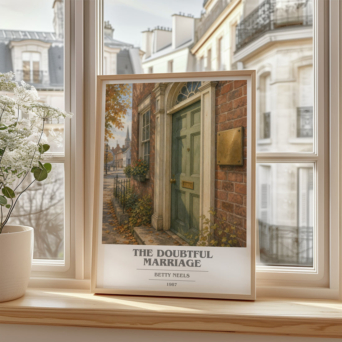 The Doubtful Marriage book cover poster colour and style options – Betty Neels book art