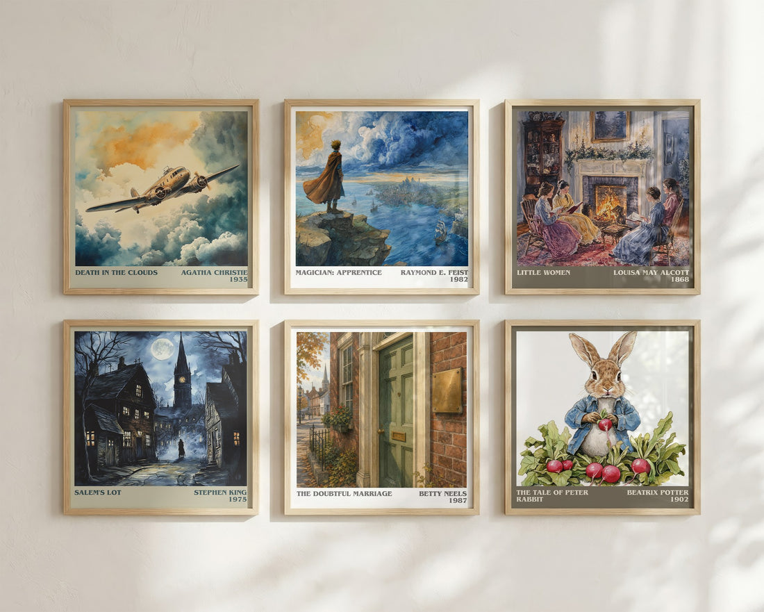 The Doubtful Marriage literary art print colour and style options – Betty Neels book art