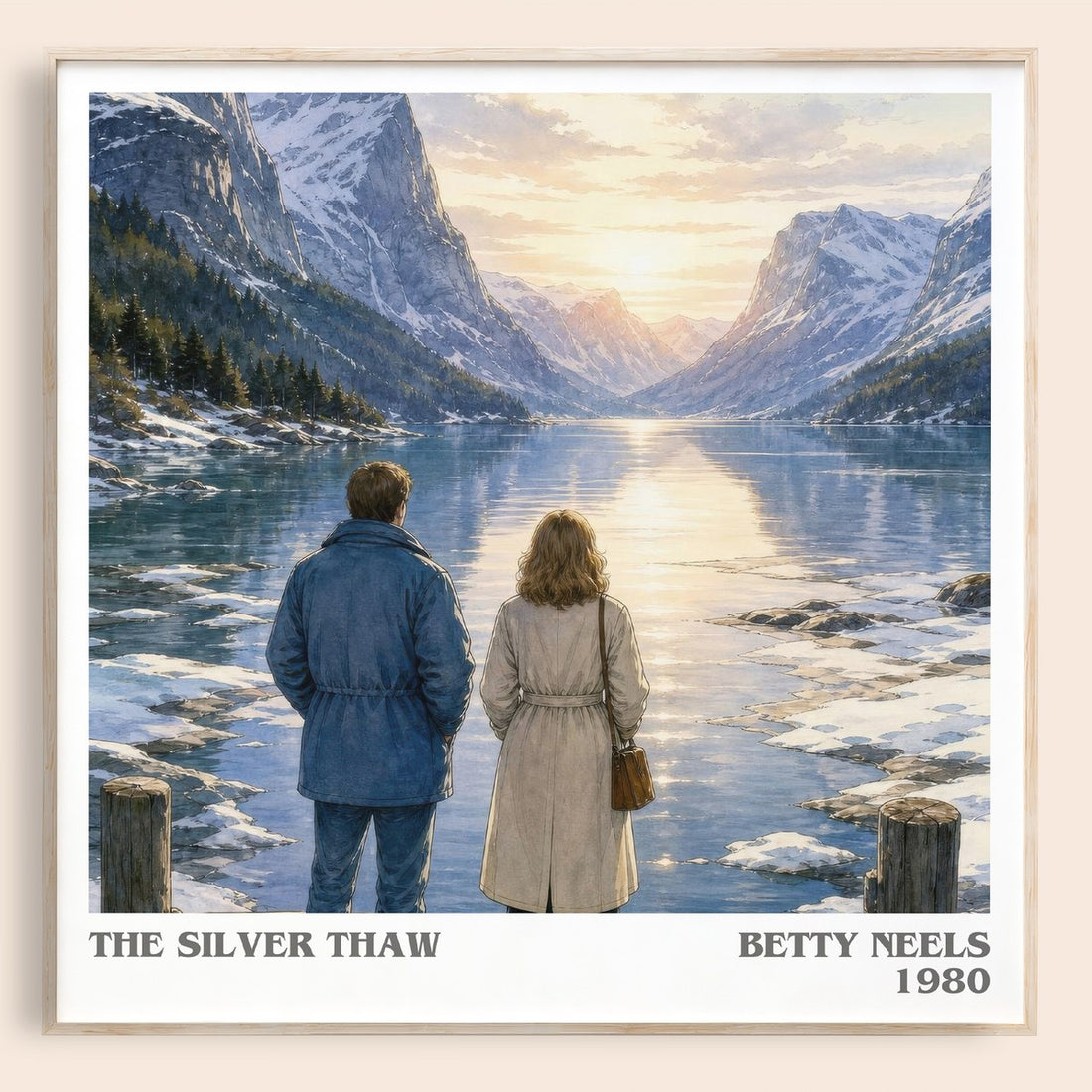 The Silver Thaw literary book poster by Betty Neels – framed literary art print