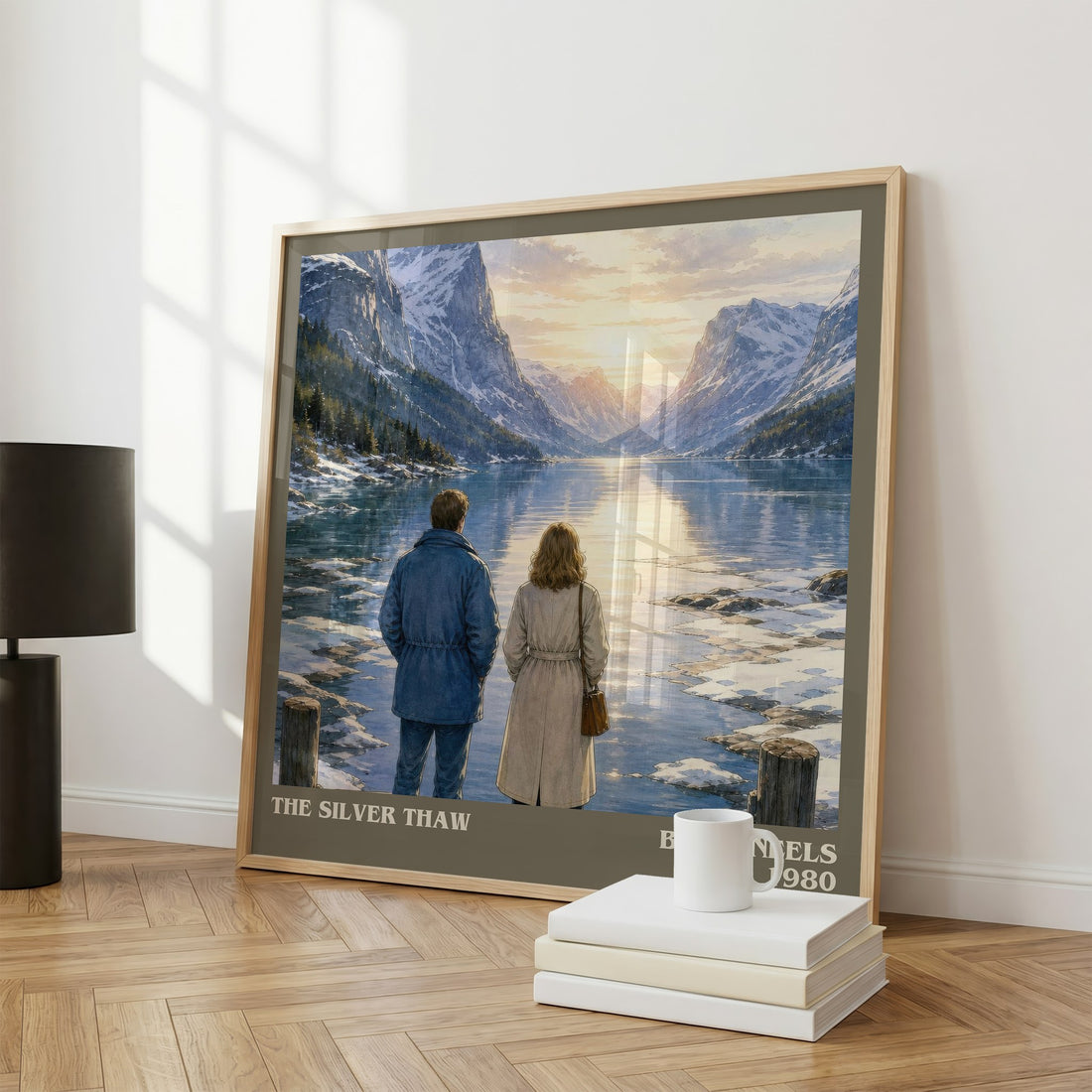The Silver Thaw literary print framed by window – literary home decor