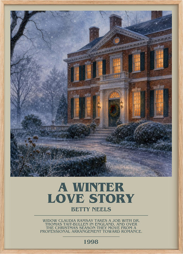 A Winter Love Story Bookish Wall Art by Betty Neels