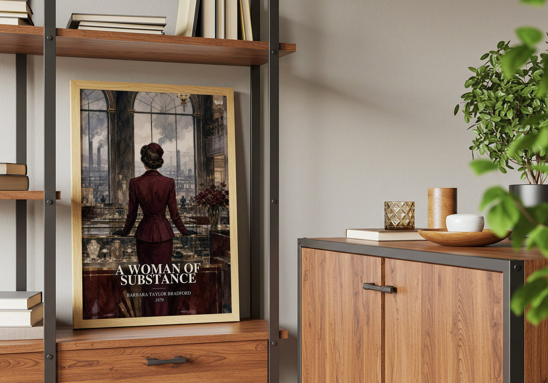 A Woman of Substance book watercolour illustration paper finish options – matte satin gloss