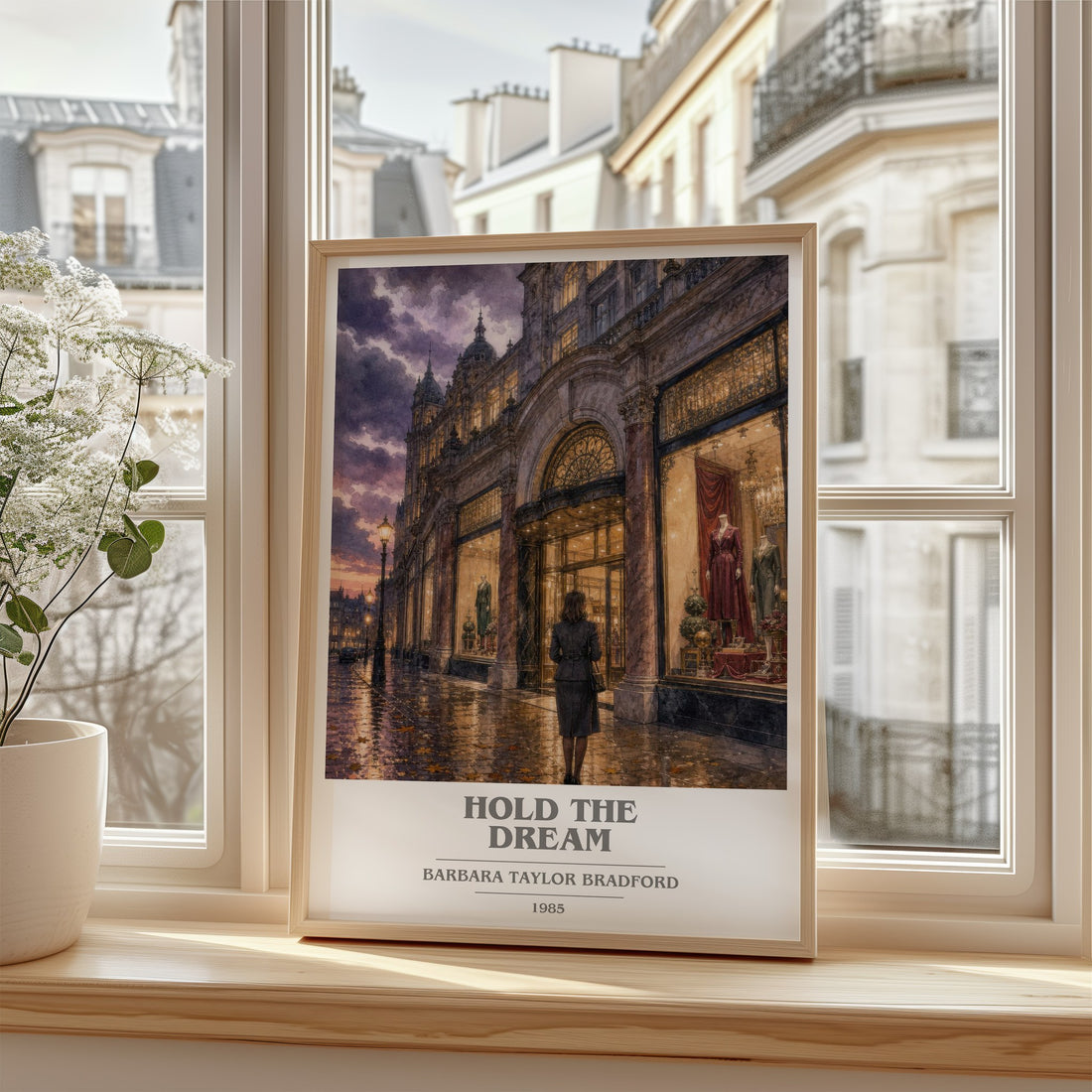 Hold the Dream book cover poster colour and style options – Barbara Taylor Bradford book art