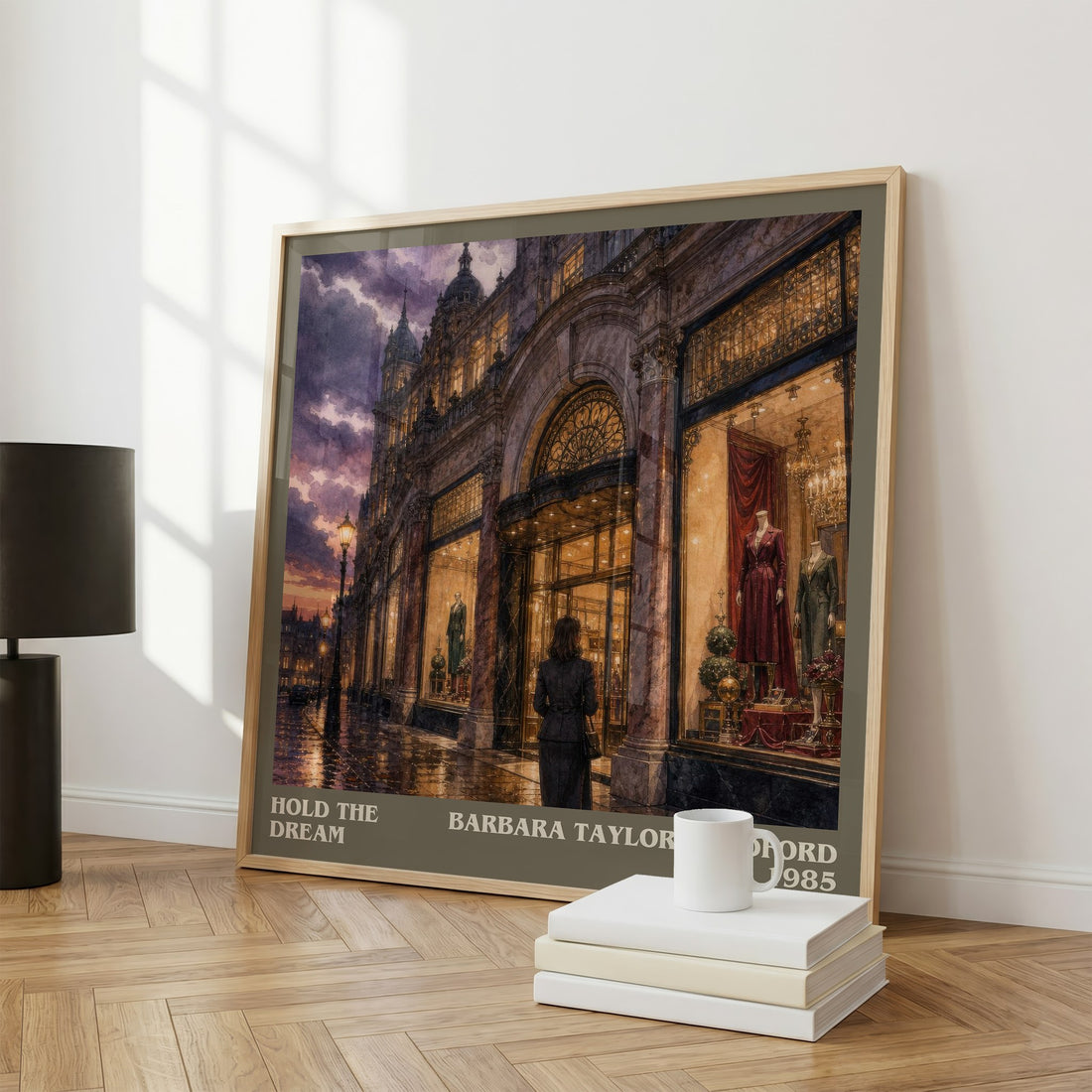 Hold the Dream literary print framed by window – literary home decor