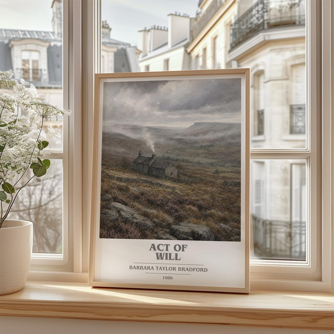 Act of Will book cover poster colour and style options – Barbara Taylor Bradford book art