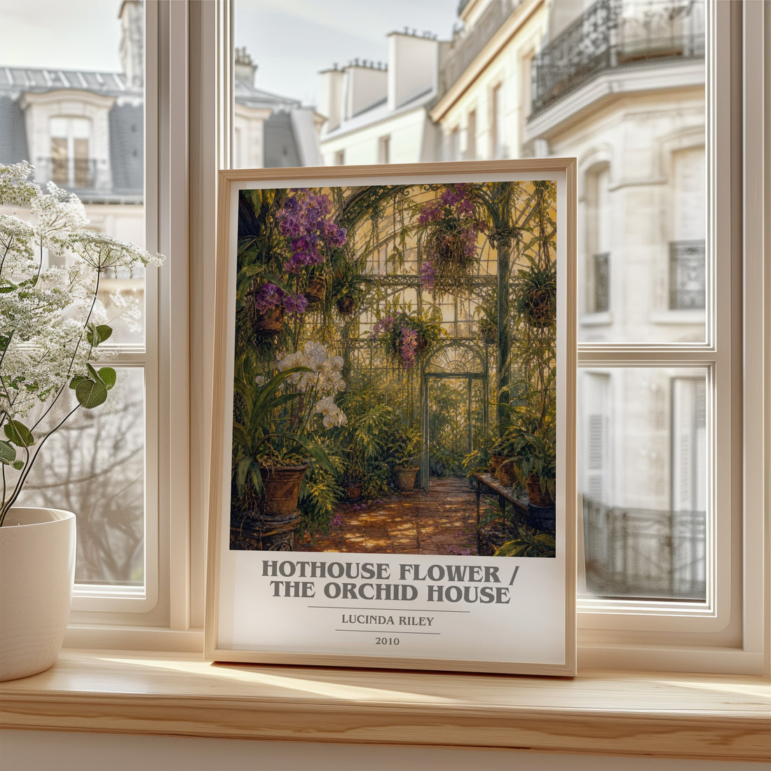 Hothouse Flower / The Orchid House book cover poster colour and style options – Lucinda Riley book art