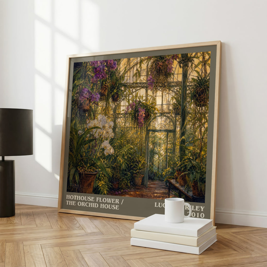 Hothouse Flower / The Orchid House literary print framed by window – literary home decor