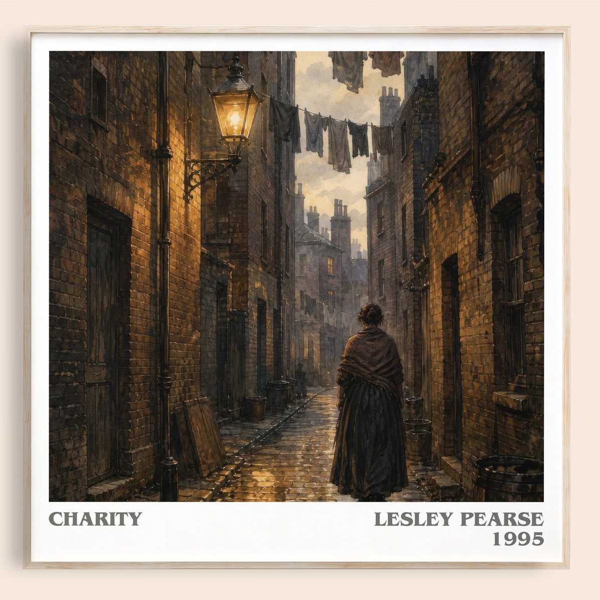 Charity literary book poster by Lesley Pearse – framed literary art print