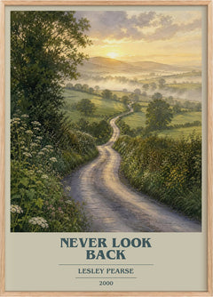 Never Look Back Book Cover Poster by Lesley Pearse