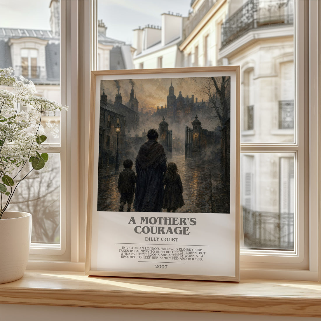 A Mother's Courage bookish poster colour and style options – Dilly Court book art