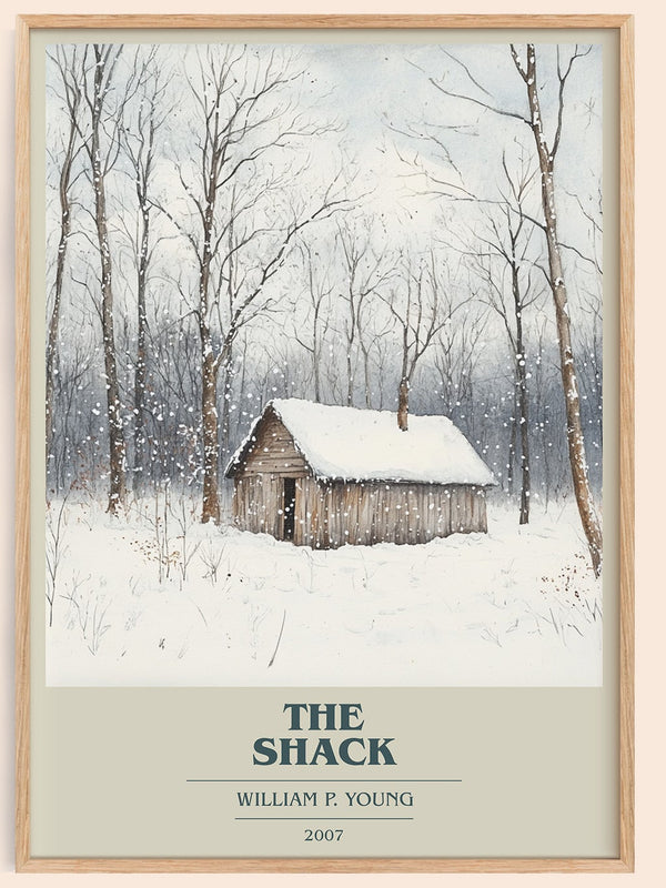 The Shack book cover book poster by William P. Young – framed literary art print