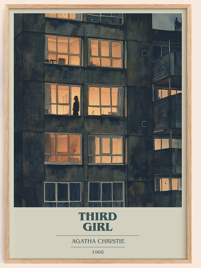 Third Girl Book Cover Poster by Agatha Christie