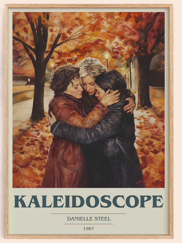 Kaleidoscope book cover book poster by Danielle Steel – framed literary art print
