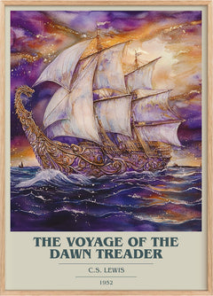 The Voyage of the Dawn Treader Book Cover Poster by C. S. Lewis