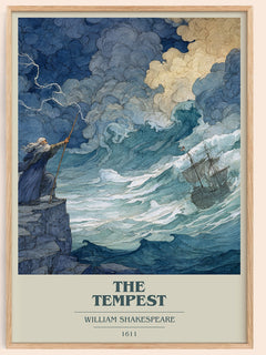 The Tempest Book Cover Poster by William Shakespeare