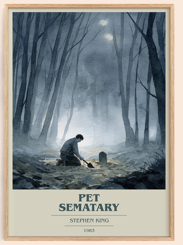 Pet Sematary Book Cover Poster by Stephen King