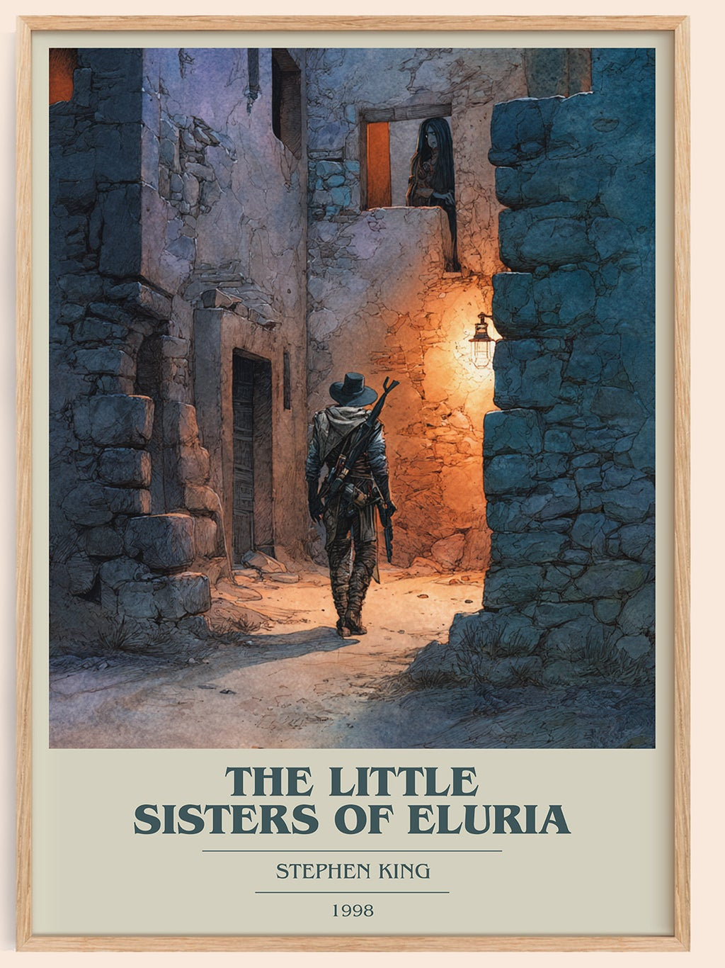 The Little Sisters Of Eluria book cover book poster by Stephen King – framed literary art print