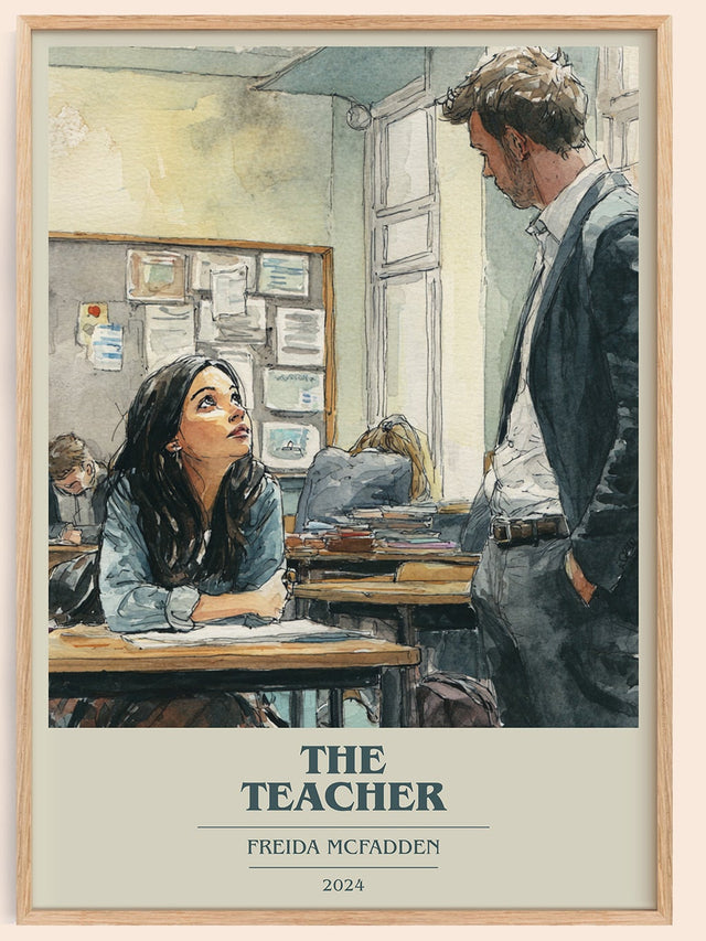 The Teacher Book Cover Poster by Freida McFadden