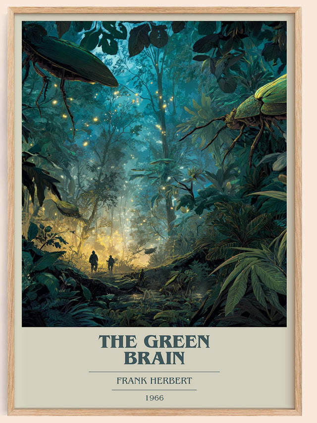 The Green Brain Book Cover Poster by Frank Herbert