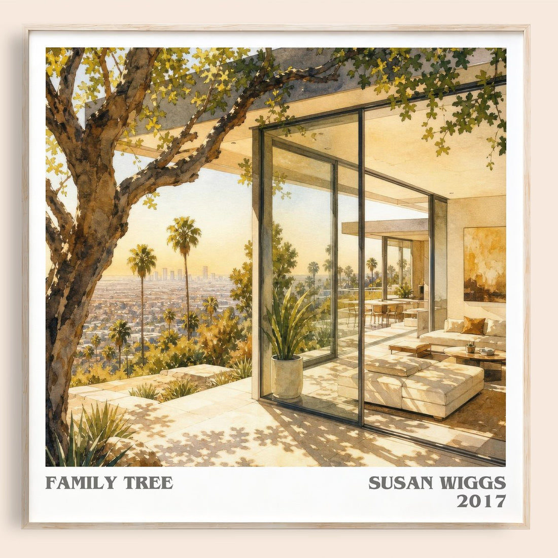 Family Tree literary book poster by Susan Wiggs – framed literary art print