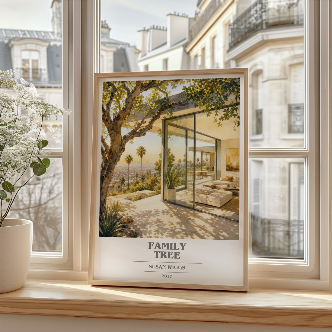 Family Tree book cover poster colour and style options – Susan Wiggs book art