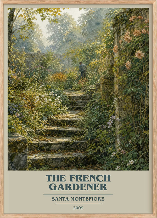The French Gardener Book Cover Poster by Santa Montefiore
