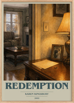 Redemption Book Cover Poster by Karen Kingsbury